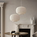 Nordic silk fabric pendant light for interior decor