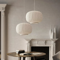 Nordic silk fabric pendant light for interior decor