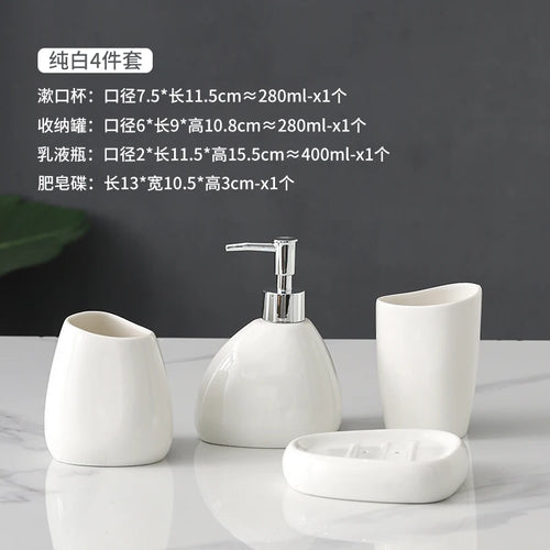 ceramic bathroom accessories for home decor - vue 24 sur 23
