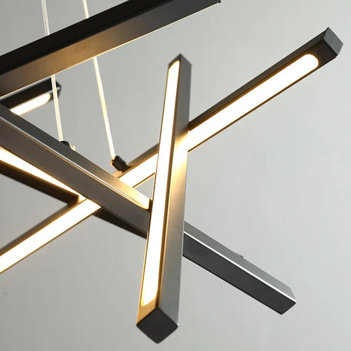 Minimalist designer geometric creative luxury chandelier - vue 4 sur 12