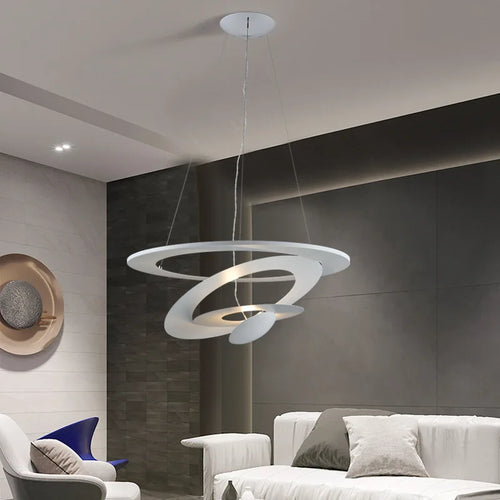 Modern metal pendant light for contemporary lighting - vue 2 sur 6