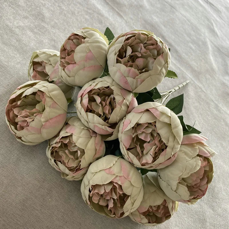 Artificial peony bouquet for weddings and elegant decoration