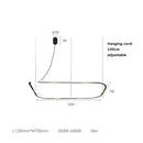 Round hand sensor dimmable chandelier