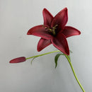 Artificial lily branch floral decoration for interiors