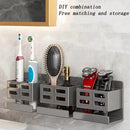 Multifunctional toothbrush holder for bathroom storage