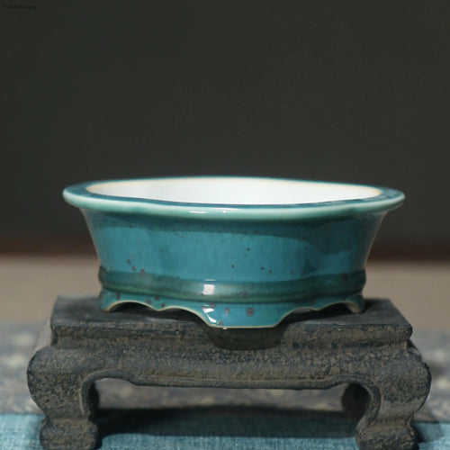 creative glazed ceramic flower pot for home decoration - vue 15 sur 14