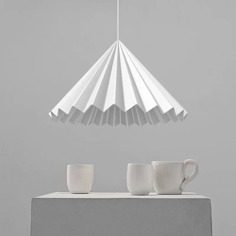 Nordic resin umbrella LED pendant light minimalist design for dining room, kitchen, home and bedroom