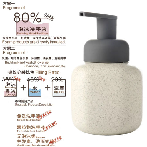 ceramic bottle for portable soap and shower gel - vue 21 sur 21