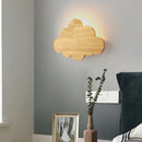 Nordic modern wooden wall light for children's bedroom