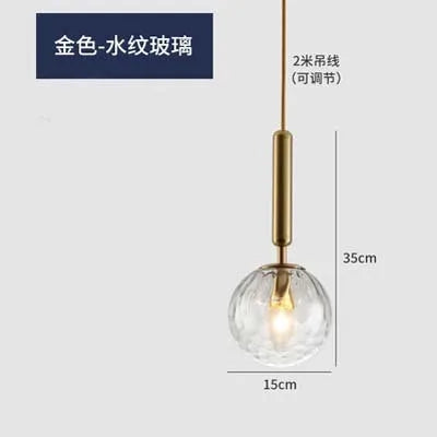 Modern glass pendant light for elegant interior decor - vue 19 sur 24