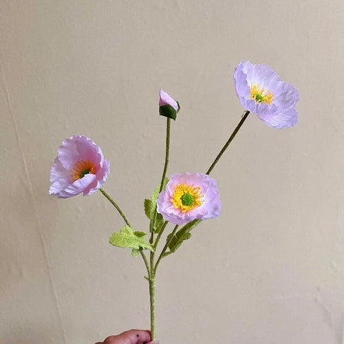 Artificial poppy flowers for weddings and home decoration - vue 25 sur 25
