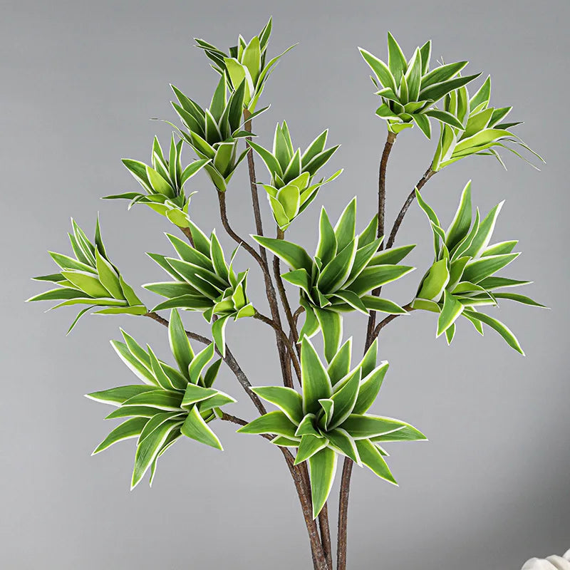 Large artificial lily branches with realistic foliage for decorations
