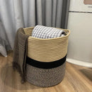 cotton rope storage basket for home and toys