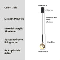 Nordic design LED pendant light ideal for study interior décor