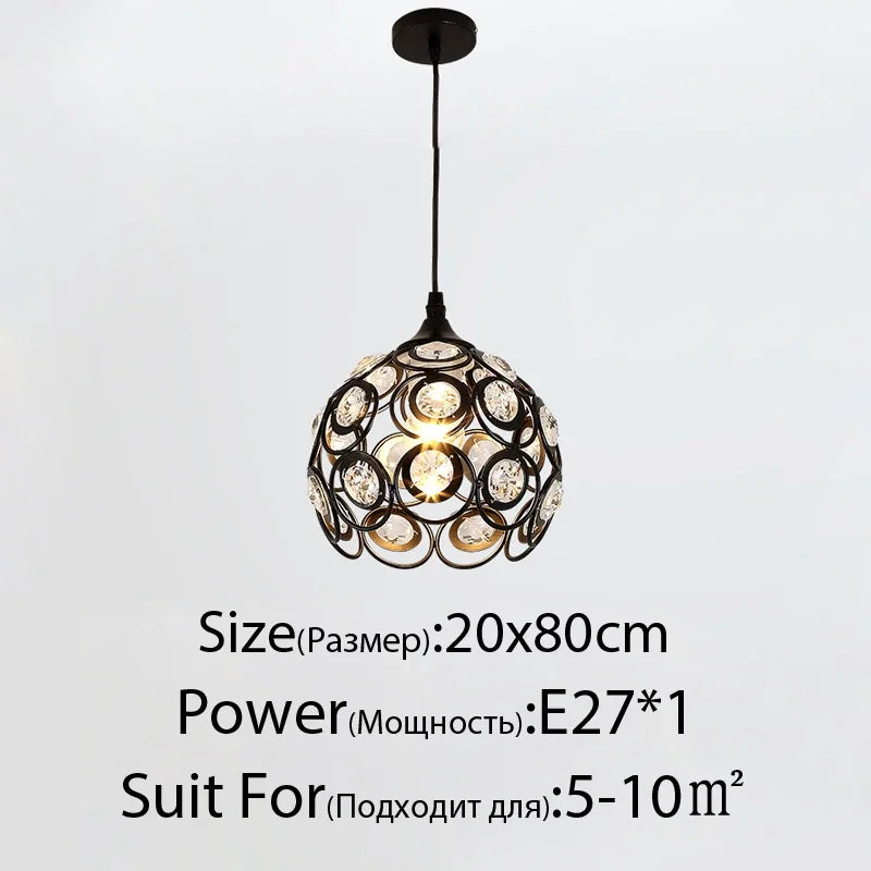 Retro crystal flower LED ceiling chandelier luxury decor