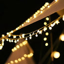 Outdoor LED string lights for festive and garden decoration