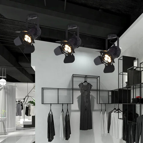 Retro industrial style pendant light with vintage LED lighting - vue 4 sur 6