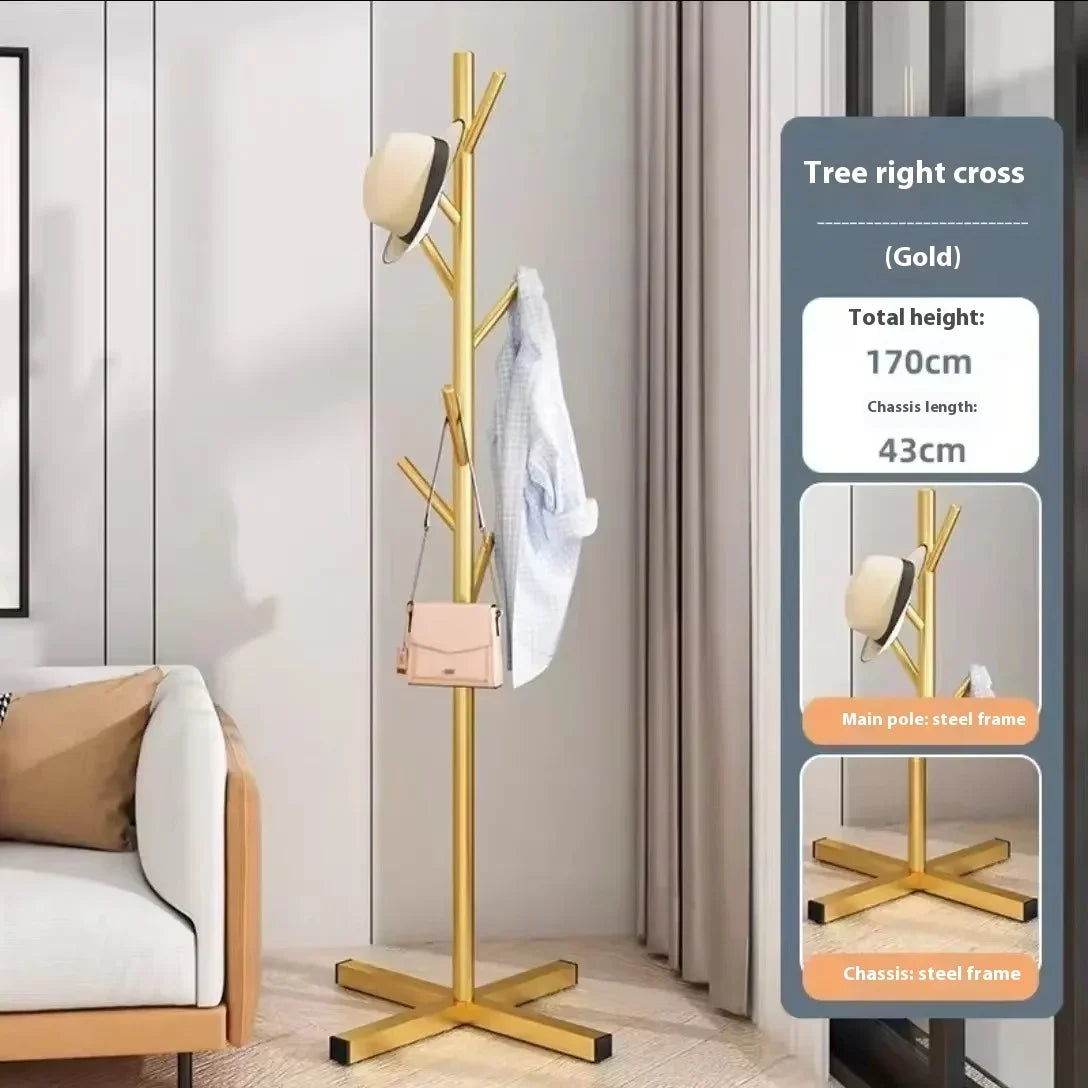 modern clothes rack with an elegant industrial style