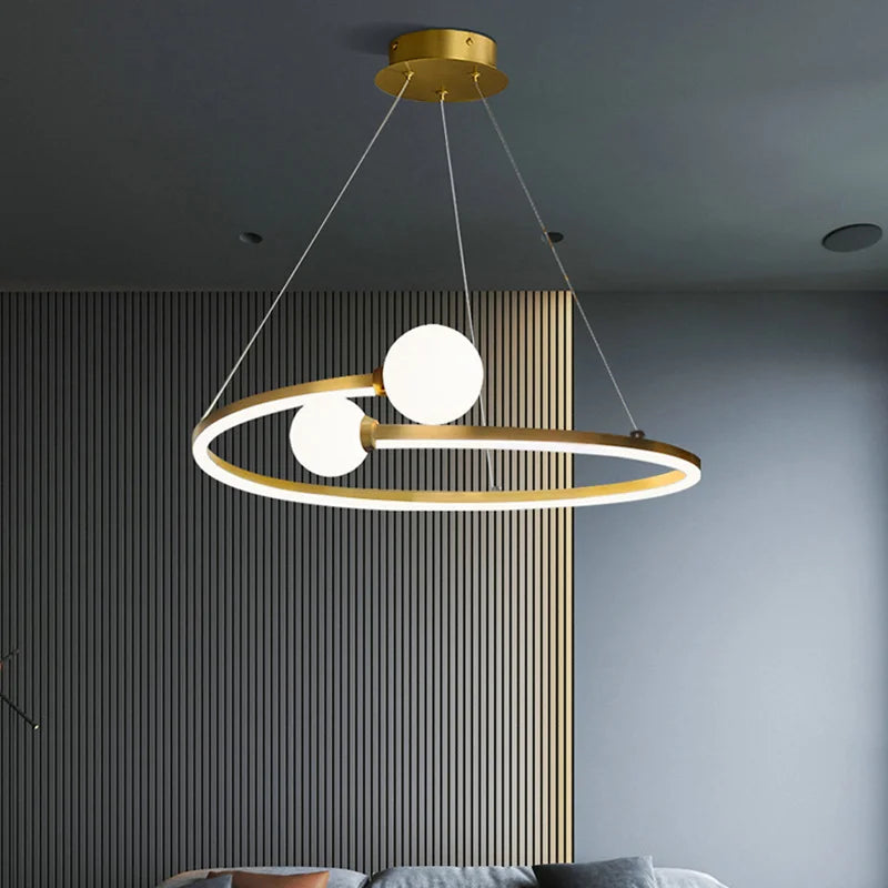 Nordic ring LED chandelier pendant light