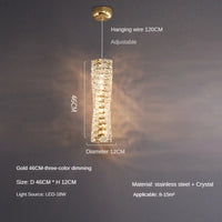 Modern lightweight crystal chandelier for elegant and contemporary interiors