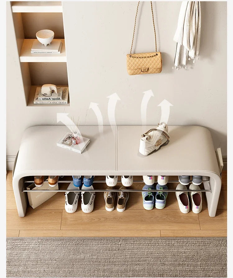 multipurpose bench for storage and decorative seating