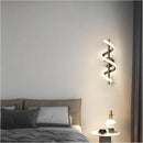 Nordic LED wall light black white gold