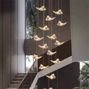 Nordic crystal LED pendant light for modern decoration