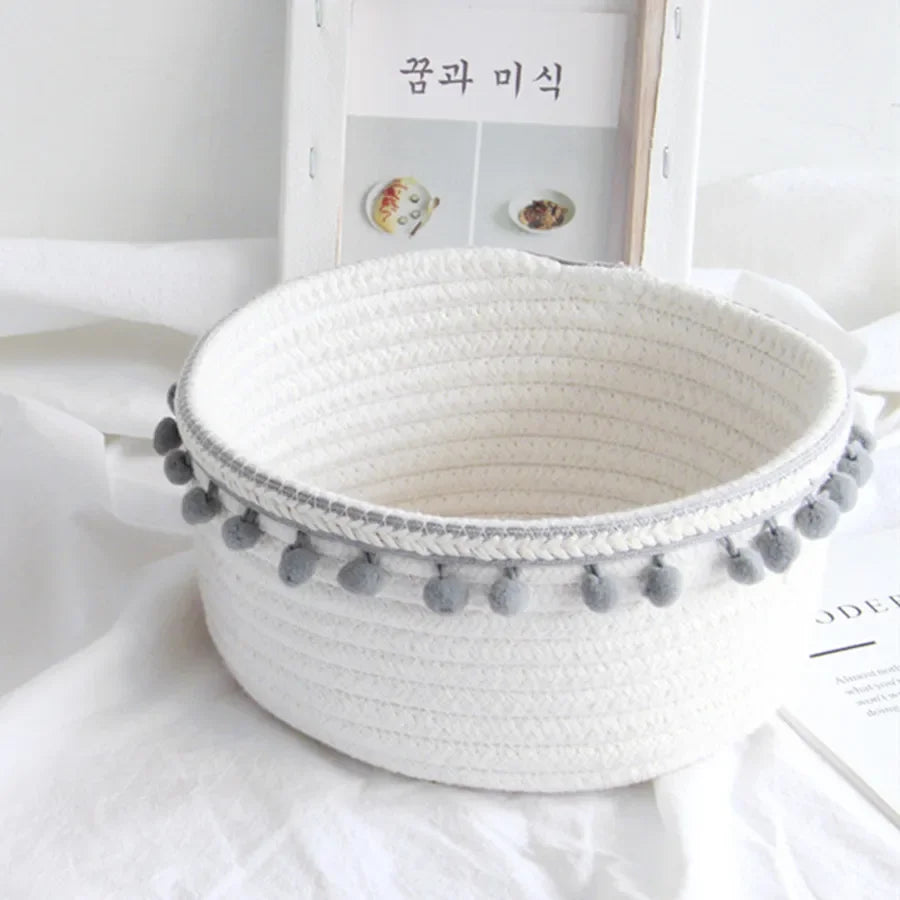 versatile woven storage basket for toys and accessories