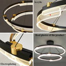 Minimalist Nordic acrylic chandelier for modern decor