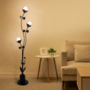 Glass globe floor lamp for interior decoration