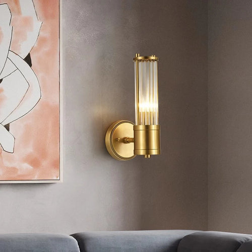 Retro copper wall light for an elegant interior - vue 3 sur 8