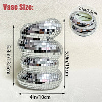 spiral vase disco ball modern decoration for flowers