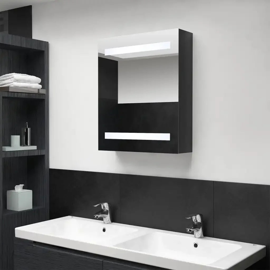modern furniture with LED lighting for storage and decoration
