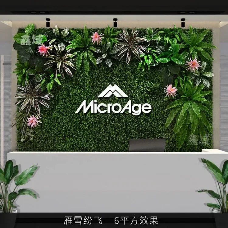 Artificial plant wall for outdoor decoration and landscaping