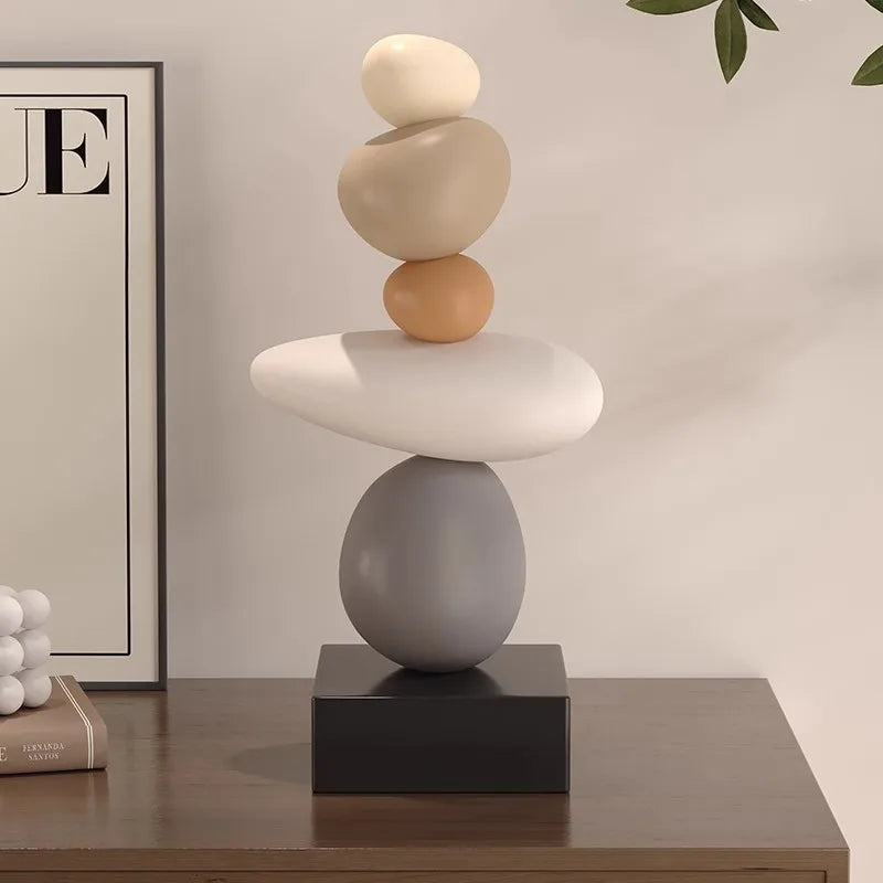 Stone table lamp for a relaxing and decorative atmosphere
