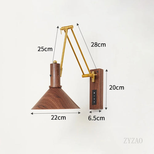 Dimmable LED wall light Bauhaus style