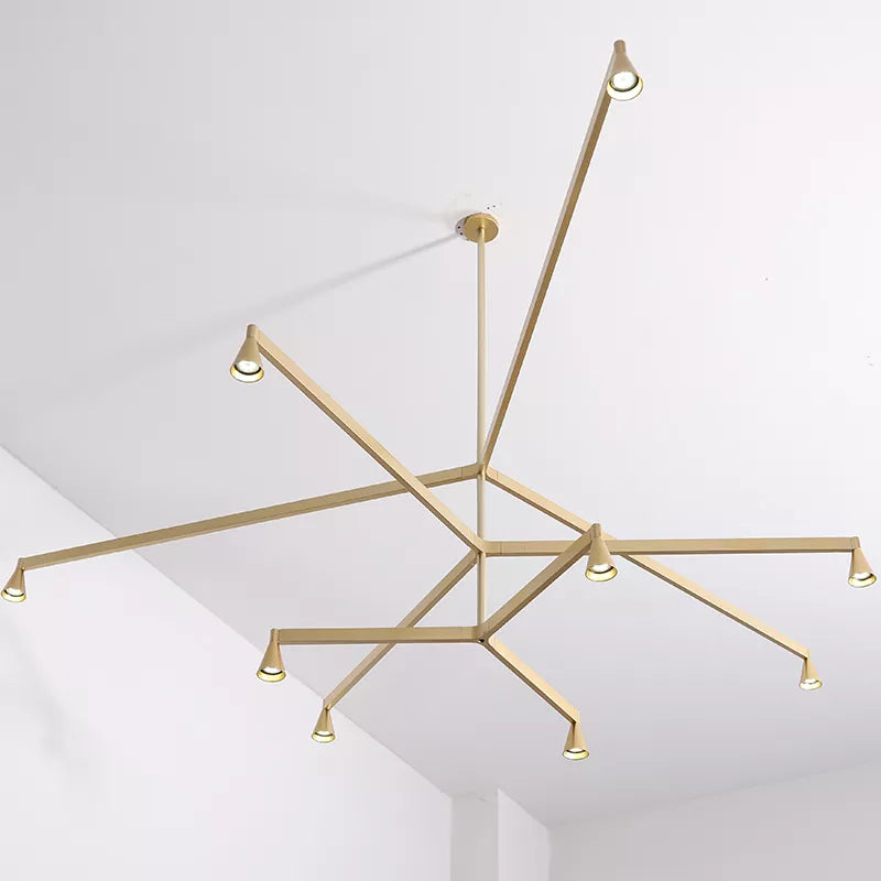 Postmodern luxury sputnik chandelier for living and dining room