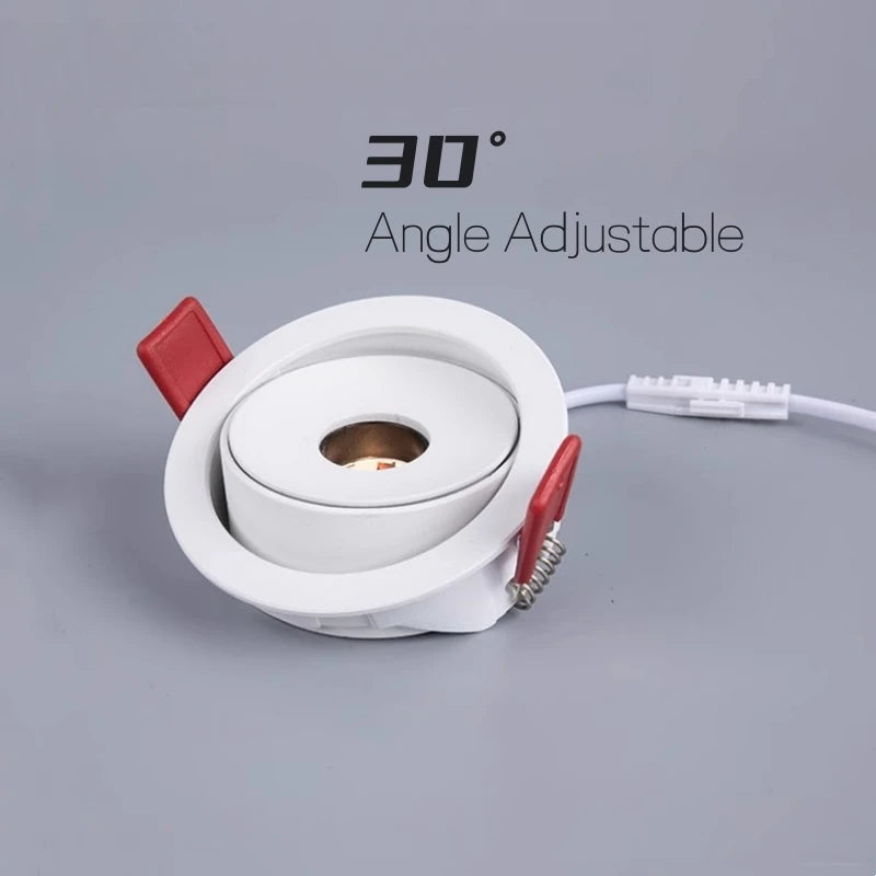 Anti-glare recessed LED ceiling light for indoor lighting - vue 3 sur 12