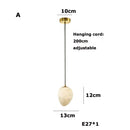 Dimmable geometric marble LED pendant chandelier