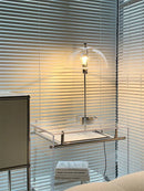 Retro LED floor lamp in acrylic with colourful nordic lampshade