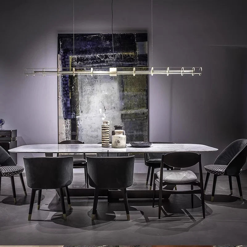 Modern glass pendant light for bar, restaurant, café and office minimalist style