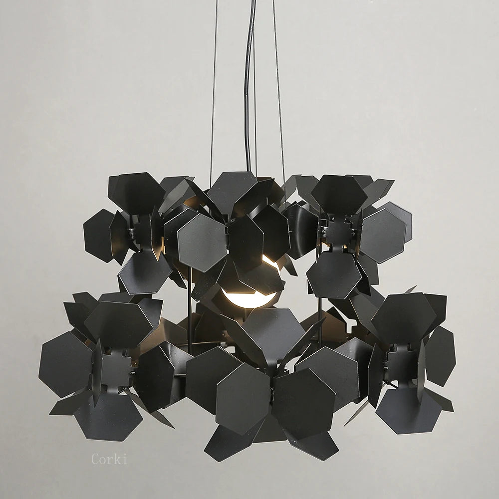 modern iron led chandelier for interior decoration