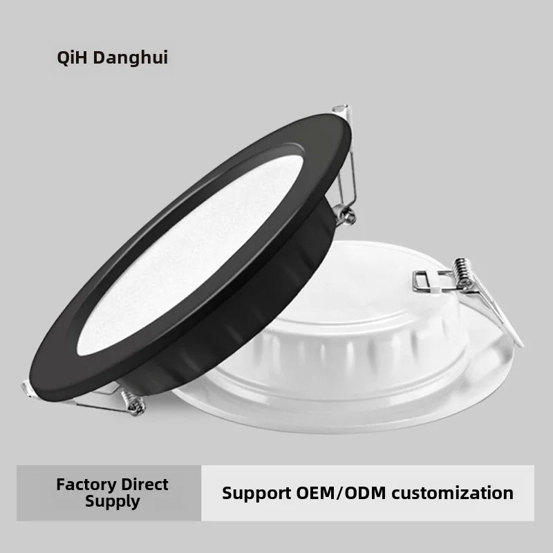 Customisable ultra-slim anti-glare led recessed light