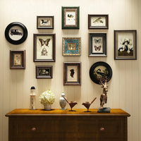 Creative retro European wooden wall photo frame