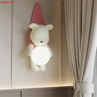 Korean style resin LED wall lamp for interior decoration