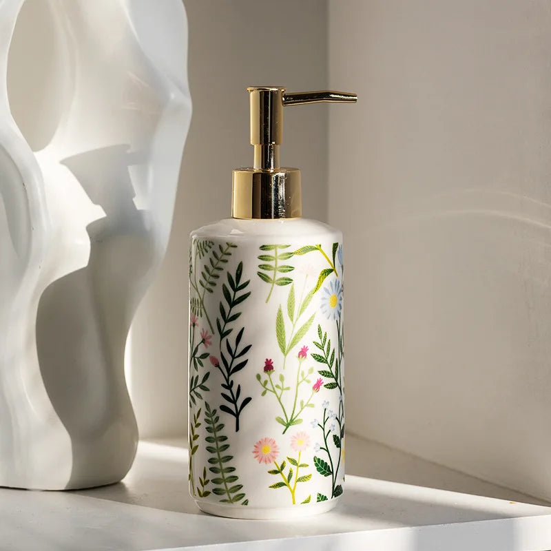 ceramic bottle for portable shampoo and disinfectant