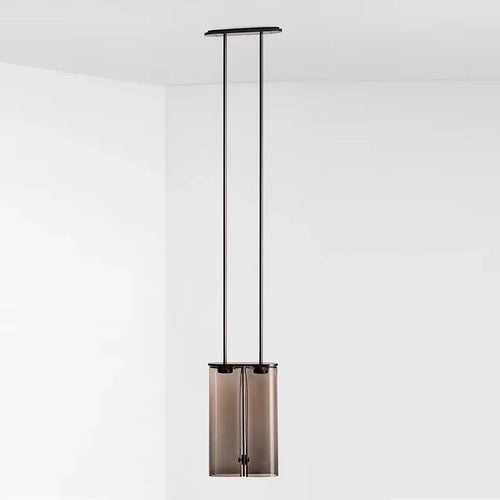 Modern Italian design glass LED pendant light - vue 4 sur 11