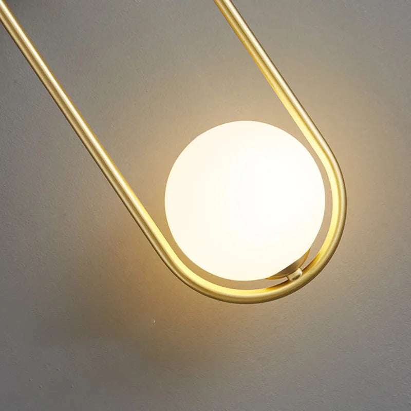 Brass indoor wall light for office and shop - vue 5 sur 8