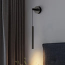 Luxury copper LED wall light with adjustable height and warm ambience