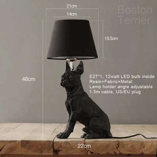 Modern LED puppy design table lamp for children - vue 17 sur 16